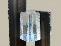 Fanchini - Terra in vitro 6 - fonte de verre, acier - H 35 cm